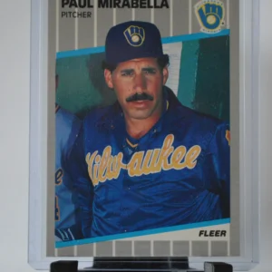Paul Mirabella 1989 Fleer Baseball Base Set #192