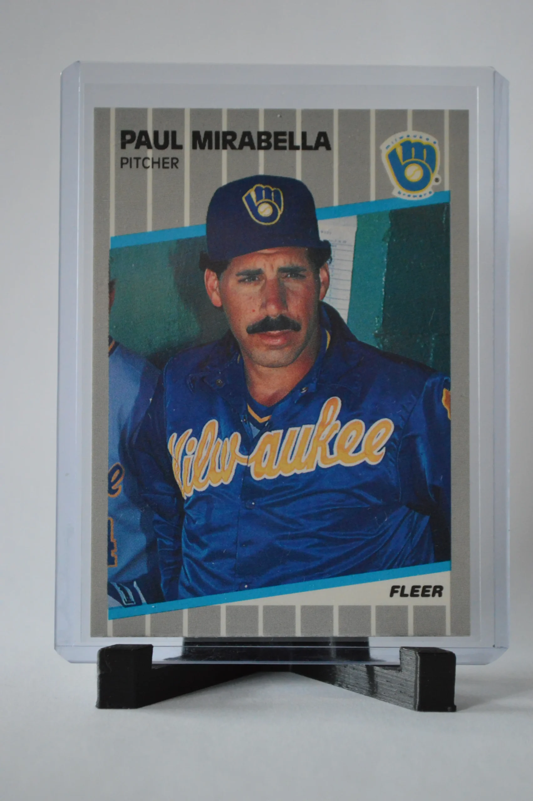 Paul Mirabella 1989 Fleer Baseball Base Set #192