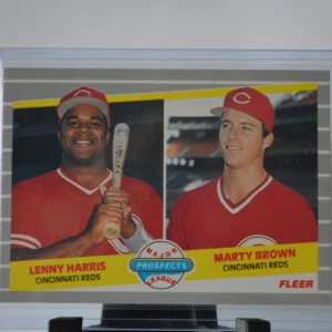 Lenny Harris & Mac Brown Major League Prospects 1989 Fleer Baseball Base Set #645