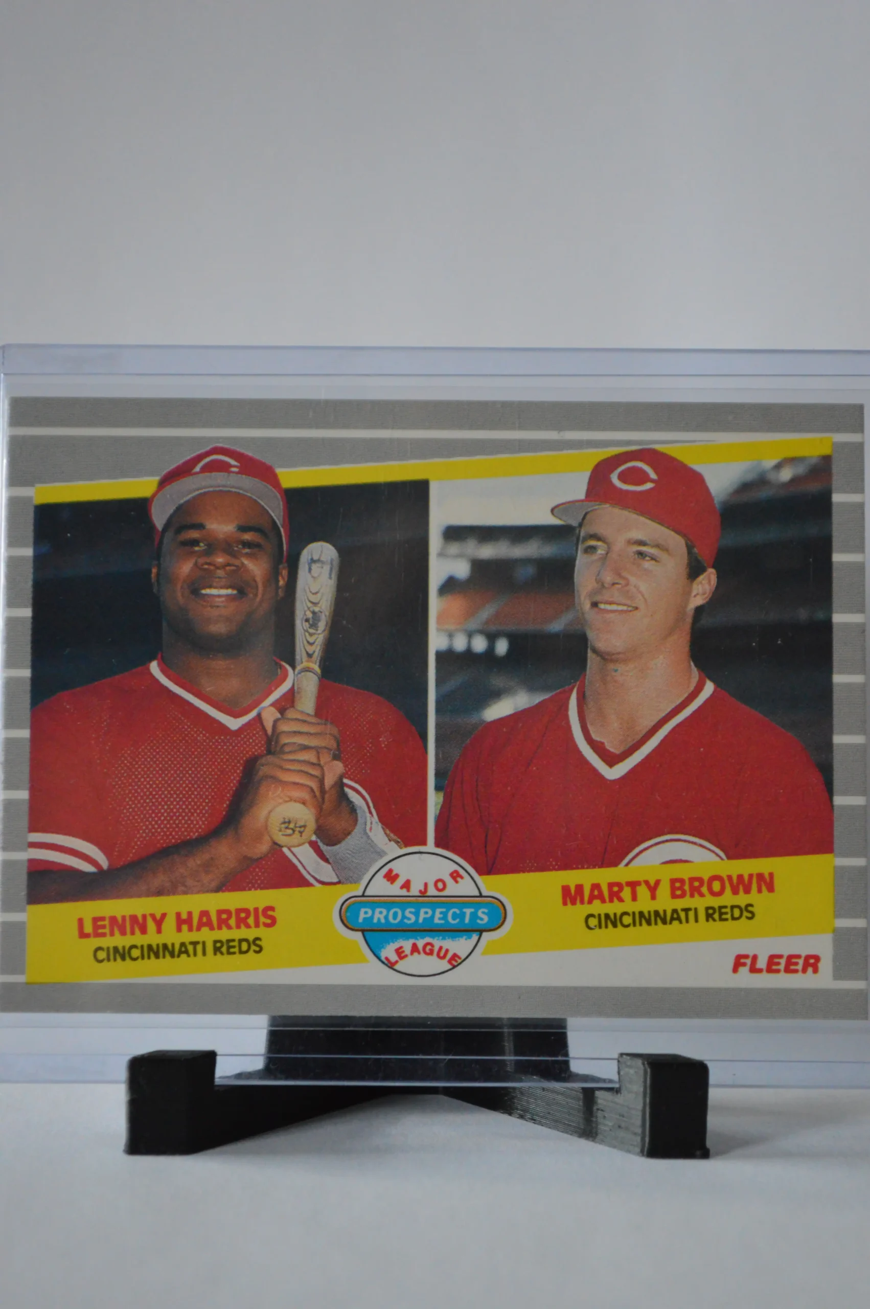 Lenny Harris & Mac Brown Major League Prospects 1989 Fleer Baseball Base Set #645