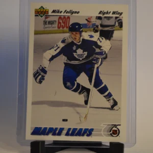 Mike Foligno - Toronto Maple Leafs 1991-92 Upper Deck Hockey Base Set #212