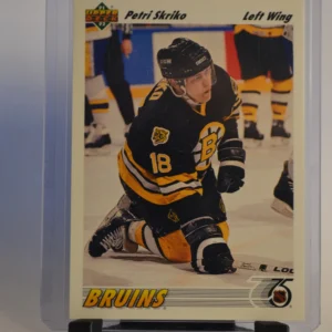 Petri Skriko - Boston Bruins 1991-92 Upper Deck Hockey Base Set #334