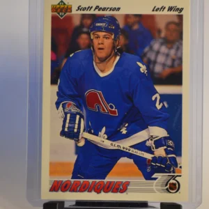 Scott Pearson - Quebec Nordiques 1991-92 Upper Deck Hockey Base Set #336