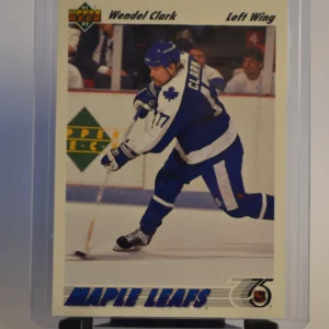 Wendel Clark - Toronto Maple Leafs 1991-92 Upper Deck Hockey Base Set #386