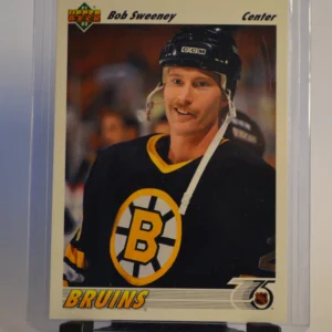 Bob Sweeney - Boston Bruins 1991-92 Upper Deck Hockey Base Set #391