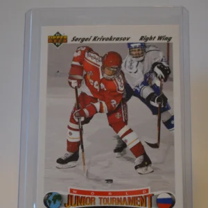 Sergei Krivokrasov - CIS WJT RC 1991-92 Upper Deck Hockey Base Set #658