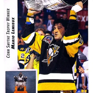 Mario Lemieux Con Smythe Trophy 1992-93 Upper Deck Hockey Base Set #436