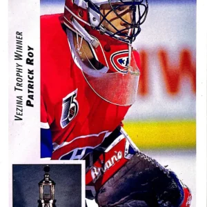 Patrick Roy Vezina Trophy 1992-93 Upper Deck Hockey Base Set #438