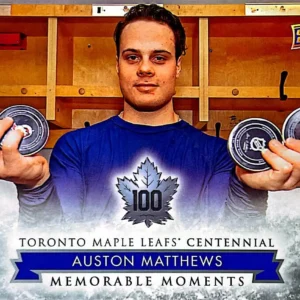 Auston Matthews: 10/26/2016 2017-18 Upper Deck Maple Leafs Centennial Base SP Set #199