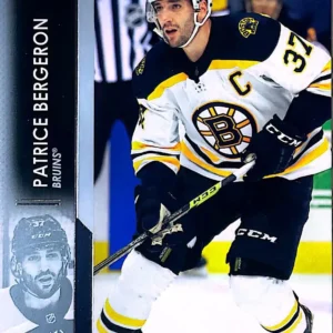 Patrice Bergeron 2021-22 Upper Deck Series 1 Hockey Base Set #13