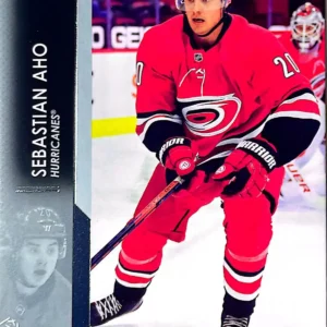 Sebastian Aho 2021-22 Upper Deck Series 1 Hockey Base Set #32