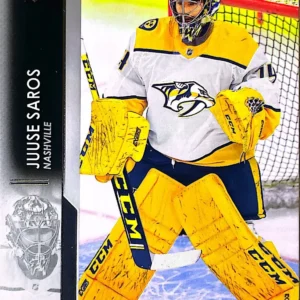 Juuse Saros 2021-22 Upper Deck Series 1 Hockey Base Set #105