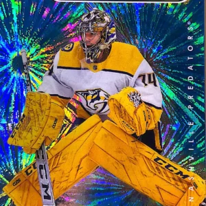 Juuse Saros 2021-22 Upper Deck Series 1 Hockey Dazzlers Blue #DZ-27