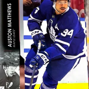 Auston Matthews 2021-22 Upper Deck Series 2 Hockey Base Set #418