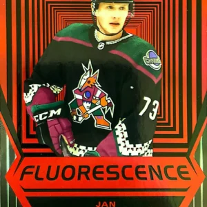 Jan Jenik 2021-22 Upper Deck Series 2 Hockey Fluorescence Red #FL-40