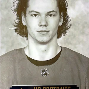 Moritz Seider 2021-22 Upper Deck Series 2 Hockey UD Portraits - SP Rookies #P-77