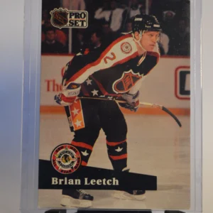 Brian Leetch 1991-92 NHL Pro Set Base Set French #309