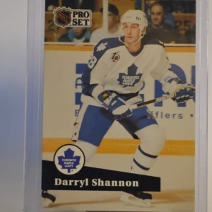 Darryl Shannon RC 1991-92 NHL Pro Set Base Set French #490