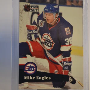 Mike Eagles 1991-92 NHL Pro Set Base Set French #518