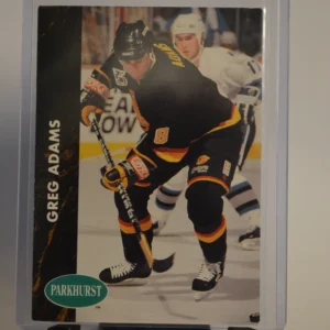 Greg Adams 1991-92 Parkhurst Hockey Base Set French Parallel #183