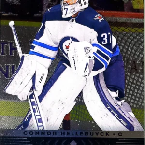 Connor Hellebuyck 2021-22 Upper Deck Extended Series Hockey Black Diamond 2005-06 Retro - 1 Star #BD-6