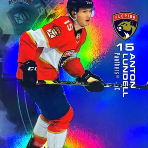 Anton Lundell 2021-22 Upper Deck Extended Series Hockey Triple Dimensions Reflections Amethyst Parallel #18 /300