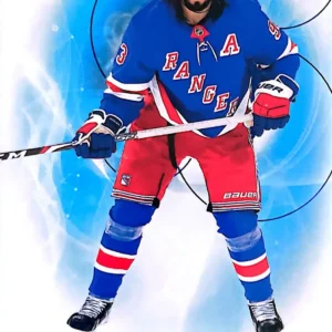 Mika Zibanejad 2020-21 Upper Deck SP Hockey Blue Parallel #87