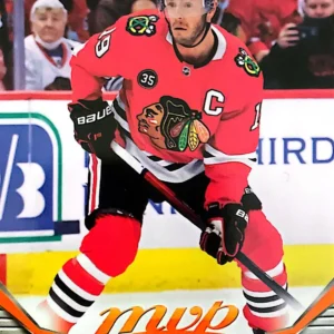 Jonathan Toews 2022-23 Upper Deck MVP Hockey Ice Battles Parallel #6