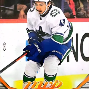 Quinn Hughes 2022-23 Upper Deck MVP Hockey Ice Battles Parallel - SP's #208