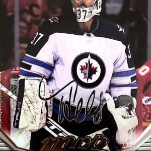 Connor Hellebuyck 2022-23 Upper Deck MVP Hockey Silver Script Parallel - SP's #205