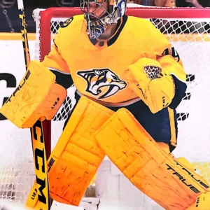 Juuse Saros 2022-23 Upper Deck Series 1 Hockey Base Set #105