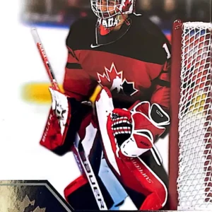 Sebastian Cossa 2022 Upper Deck Team Canada Juniors Hockey Base Set - Men's - U-20 #9