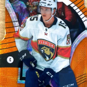 Anton Lundell 2021-22 Upper Deck Allure Hockey Orange Slice Die Cut Parallel - Rookies #105
