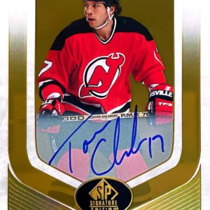 Tom Chorske 2020-21 Upper Deck SP Signature Legends Gold Spectrum Foil Auto Parallel #244