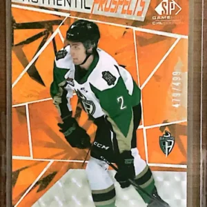 Nolan Allan 2021-22 Upper Deck SP Game Used CHL Orange Foilboard Parallel #10 /499