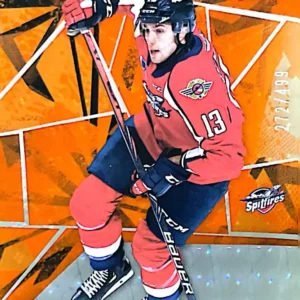 Will Cuylle 2021-22 Upper Deck SP Game Used CHL Orange Foilboard Parallel #29 /499