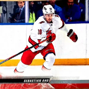 Sebastian Aho 2022-23 Upper Deck Series 2 Hockey Base Set #285