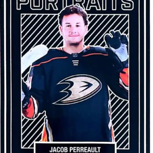 Jacob Perreault 2022-23 Upper Deck Series 2 Hockey UD Portraits - Rookies #P-43