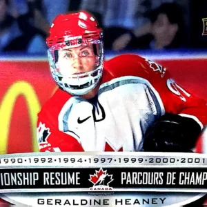 Geraldine Heaney 2023 Upper Deck Tim Hortons Legends Hockey Championship Resume Checklist #CR15
