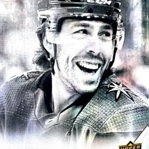 Chandler Stephenson 2022-23 Upper Deck Series 2 Hockey UD Canvas Black & White Parallel #C202