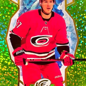 Andrei Svechnikov 2021-22 Upper Deck ICE Hockey Green Parallel #97