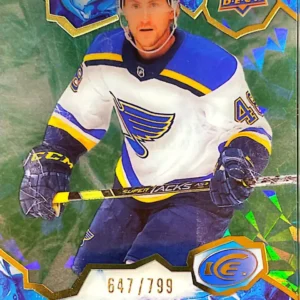 Scott Perunovich 2021-22 Upper Deck ICE Hockey Green Parallel - Ice Premieres #233 /799