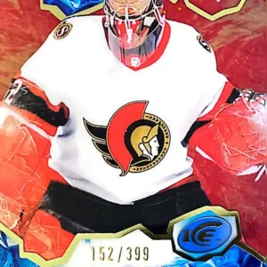 Filip Gustavsson 2021-22 Upper Deck ICE Hockey Red Parallel - Ice Premieres #205 /399