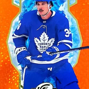 Auston Matthews 2021-22 Upper Deck ICE Hockey Orange Parallel #62