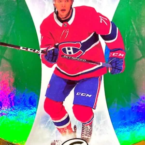 Jake Evans 2021-22 Upper Deck ICE Hockey 2020-21 Green Parallel - Rookies #68