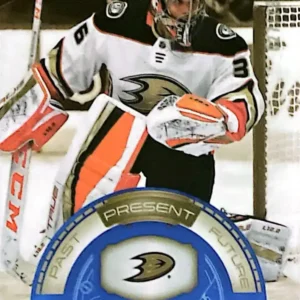 John Gibson 2022-23 Upper Deck Trilogy Hockey Generations Blue Parallel #TG-9B /299