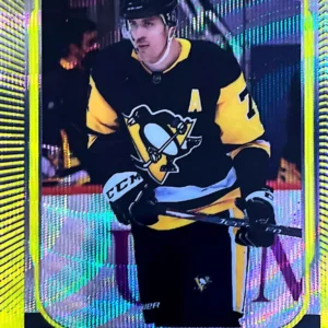 Evgeni Malkin 2021-22 O-Pee-Chee Platinum Hockey Neon Yellow Surge Parallel #8