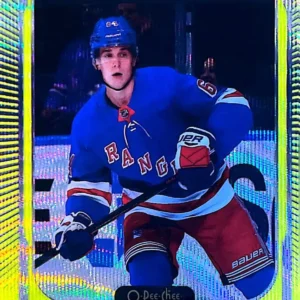 Nils Lundkvist 2021-22 O-Pee-Chee Platinum Hockey Neon Yellow Surge Parallel - Marquee Rookies #266