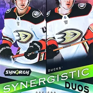 Trevor Zegras / Jamie Drysdale 2022-23 Upper Deck Synergy Hockey Synergistic Duos Star-Star #SD-7 /699