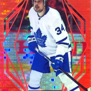Auston Matthews 2022-23 Upper Deck Allure Hockey Red Rainbow Parallel #66